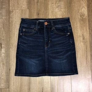 AE Dark Blue Denim Skirt